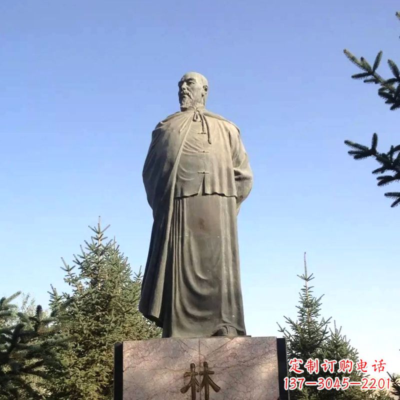 鹤壁令人敬畏的林则徐雕像