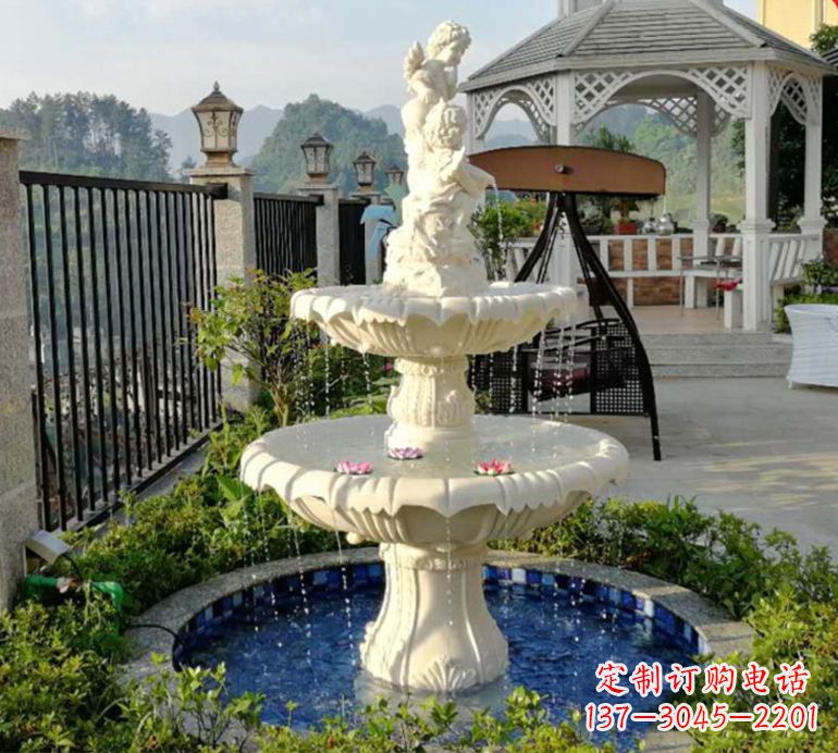 鹤壁石雕喷泉水池-精致定制
