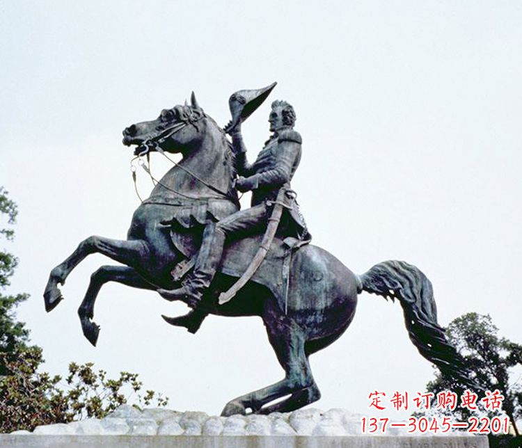 鹤壁石雕西方骑马人物雕塑