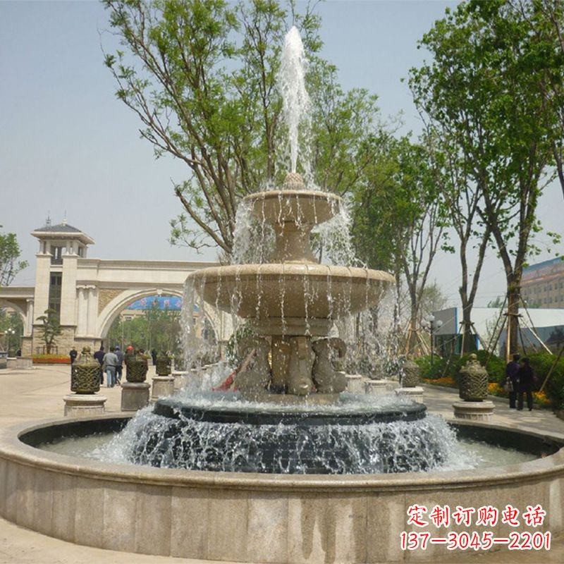 鹤壁石雕音乐喷泉