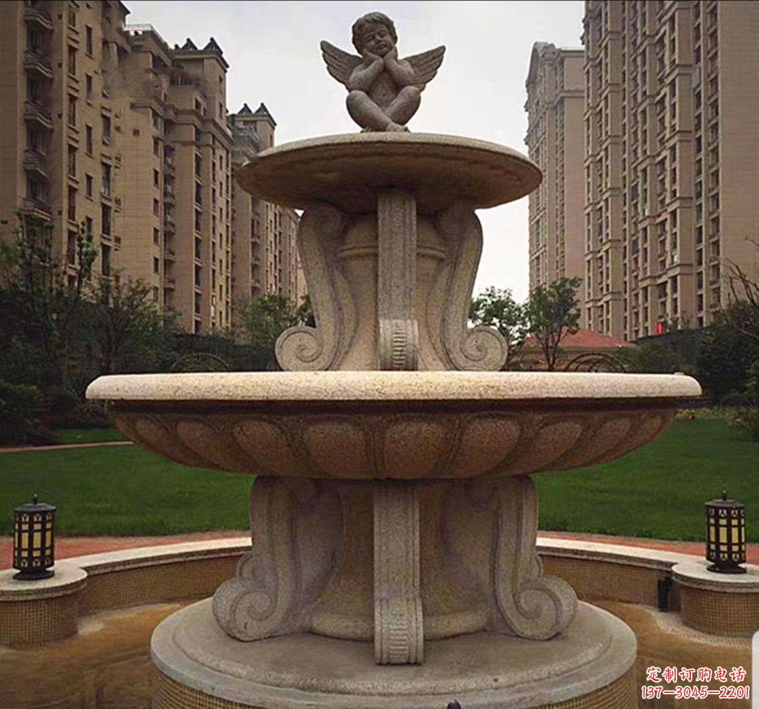 鹤壁石雕鱼喷泉