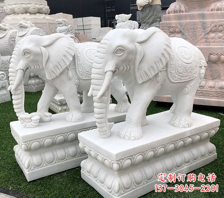 鹤壁石浮雕大象