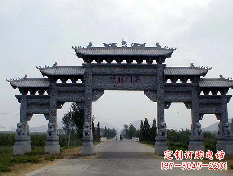 鹤壁石牌坊 斗楼