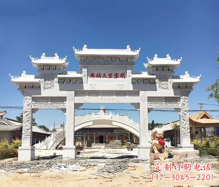 鹤壁石牌坊的雕刻