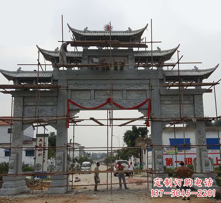 鹤壁石牌坊雕塑