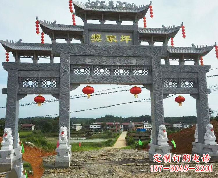 鹤壁石牌坊石雕
