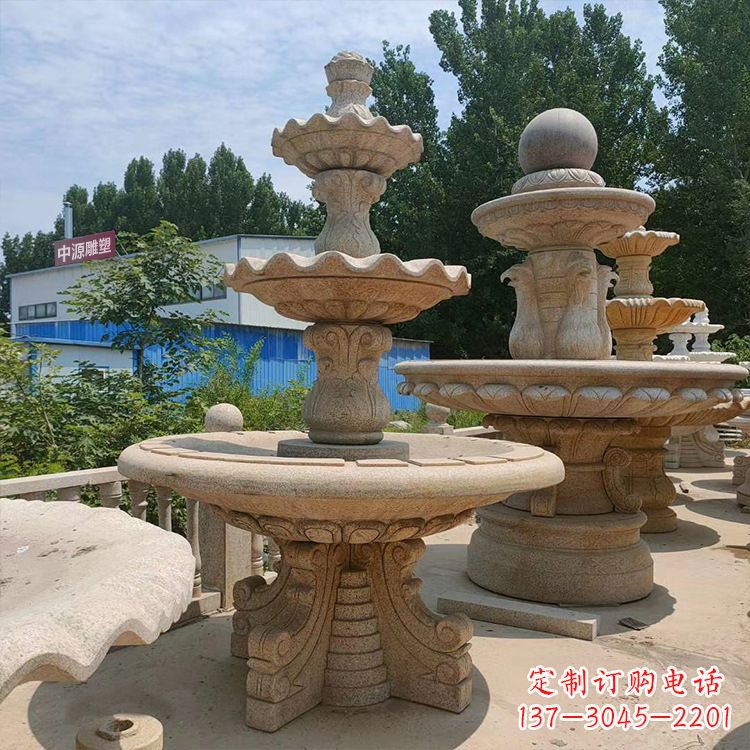 鹤壁石喷泉 石雕刻