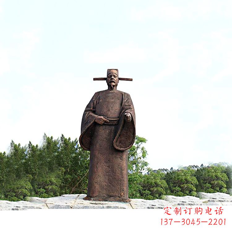 鹤壁世界法医学鼻祖纯铜宋慈公园景区终归历史名人雕像