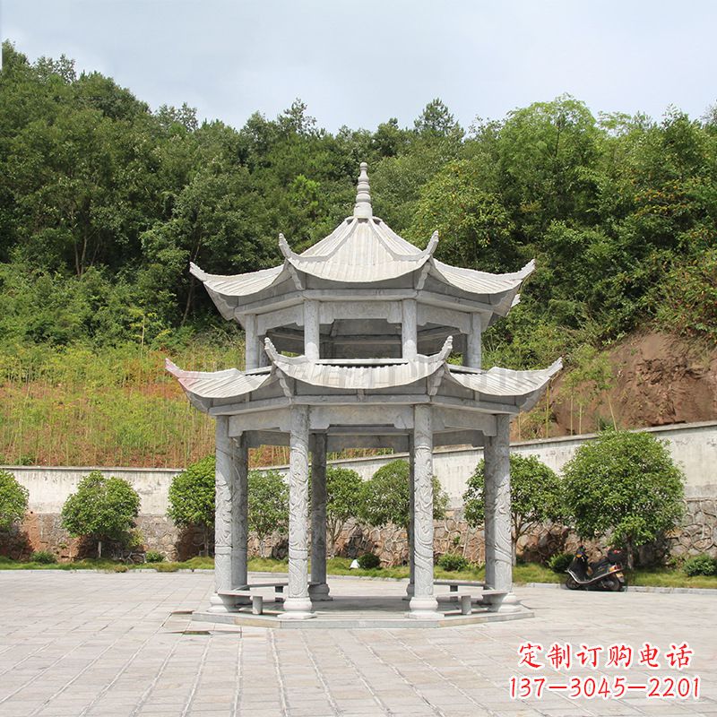 鹤壁双层庭院石凉亭