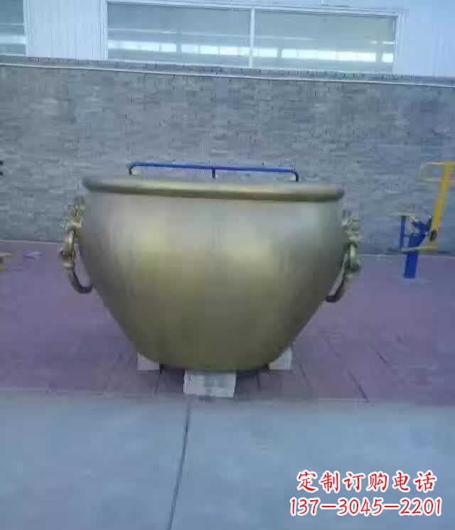 鹤壁水缸铜雕塑