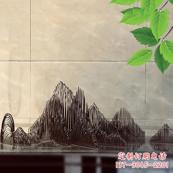 鹤壁水景水池不锈钢假山雕塑