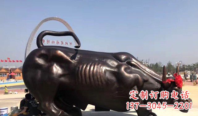 鹤壁水牛铜雕