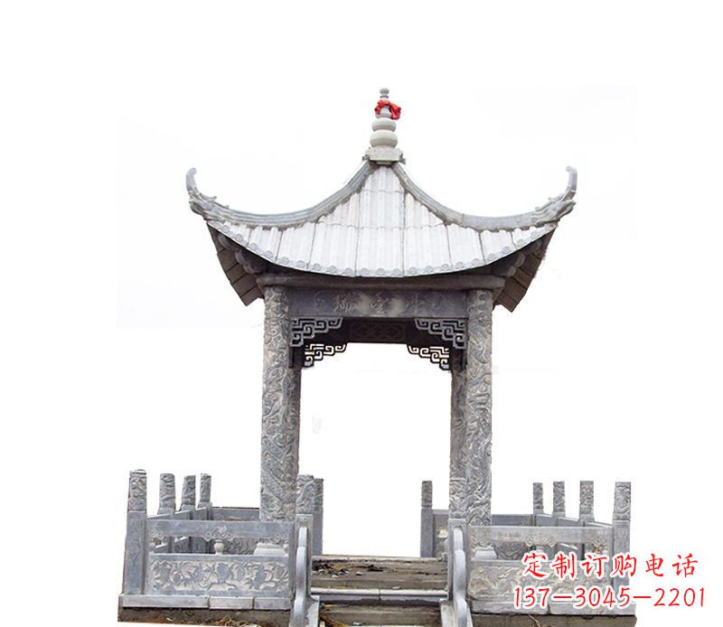 鹤壁四角仿古石凉亭石雕