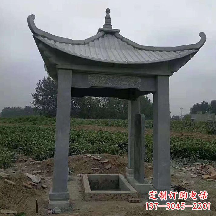 鹤壁四角庭院石凉亭