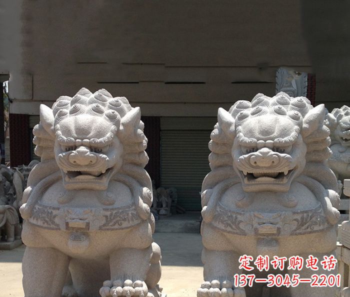 鹤壁寺庙景观仿古镇宅石狮子