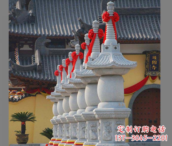 鹤壁寺庙景观舍利塔石雕