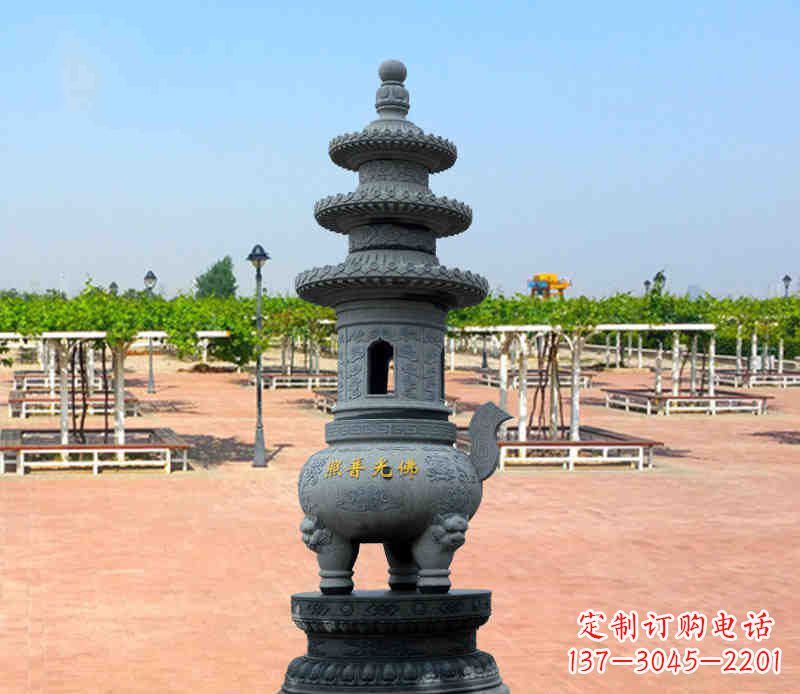 鹤壁寺庙塔铜雕香炉