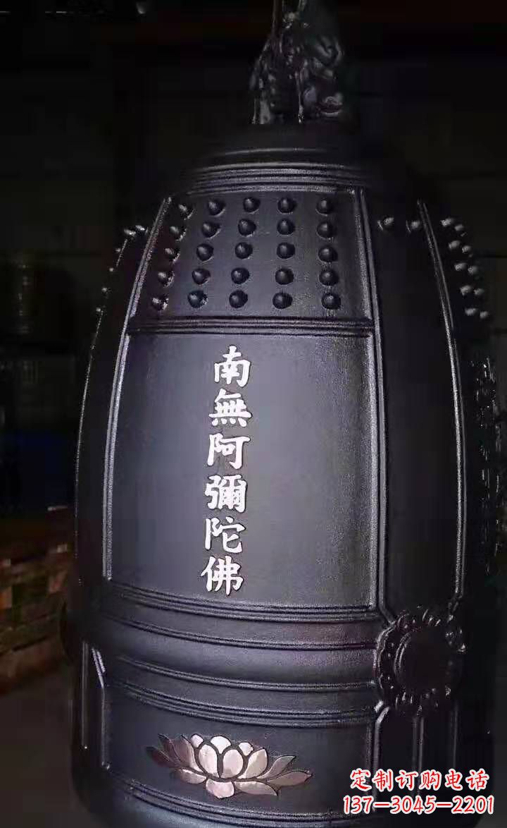 鹤壁寺庙铜钟雕塑户外景观雕塑