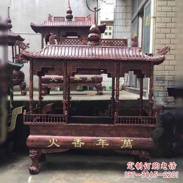 鹤壁寺庙香火香炉雕塑