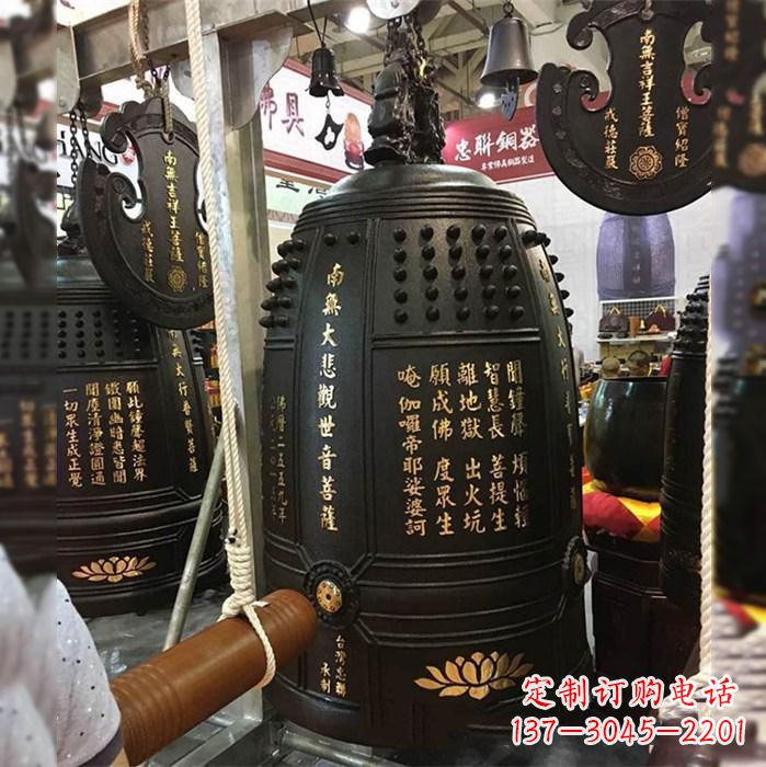 鹤壁寺院挂钟铜雕塑
