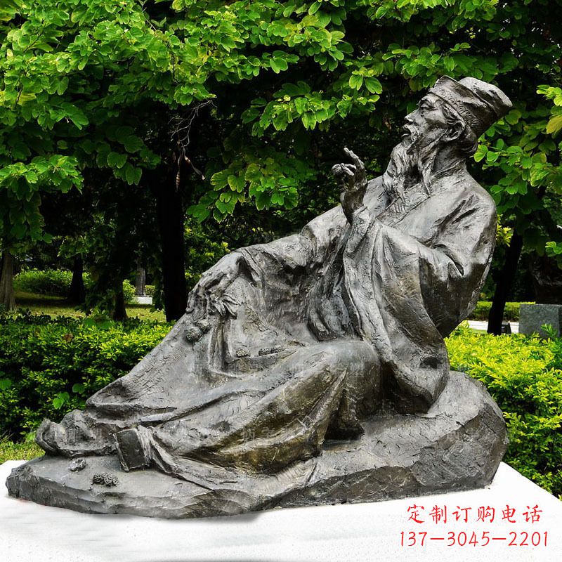 鹤壁苏轼雕像古代历史名人北宋著名文学家书画家铜雕