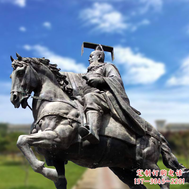 鹤壁隋文帝骑马雕塑