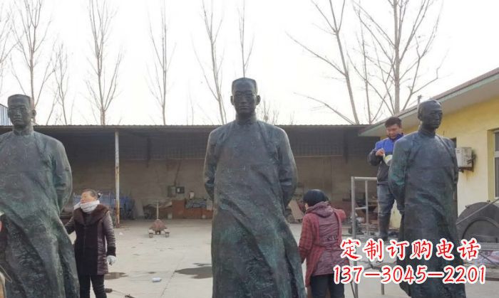 鹤壁陶行知人物铜雕 (3)
