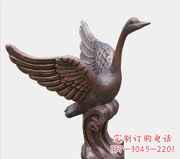 鹤壁天鹅锻铜雕塑