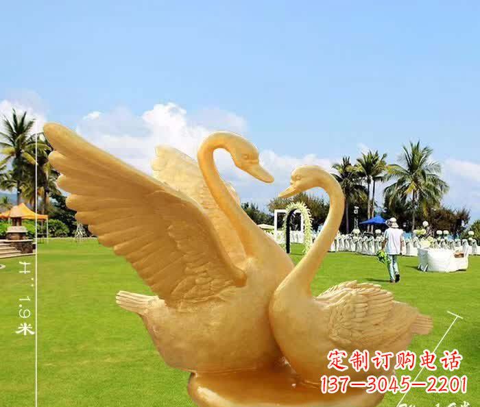 鹤壁天鹅铜雕