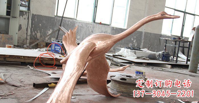 鹤壁天鹅铸铜动物铜雕