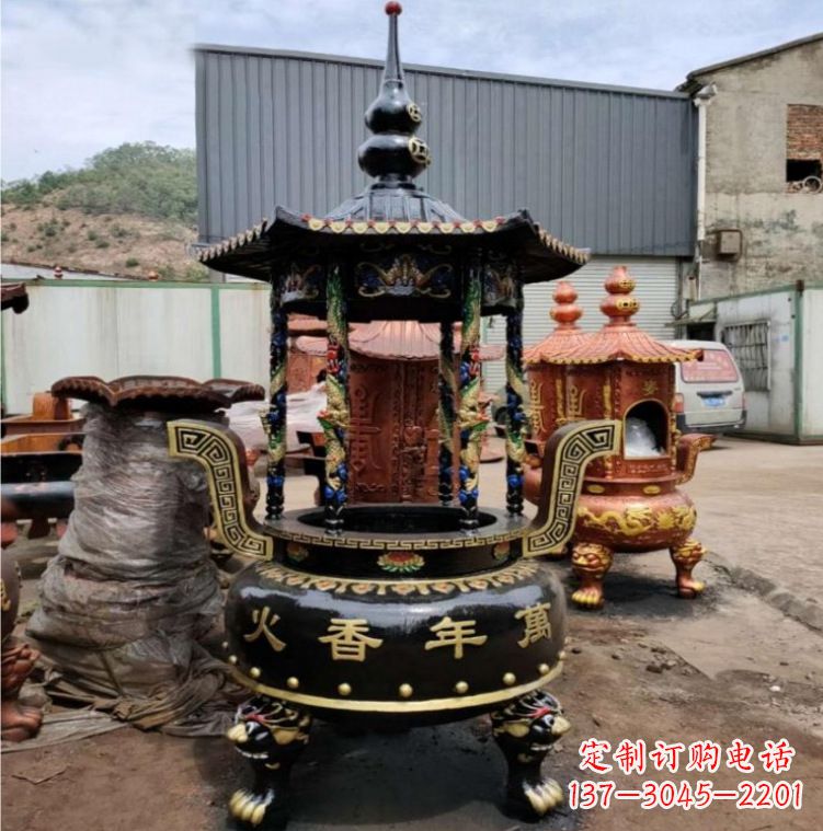 鹤壁铁香炉铜雕