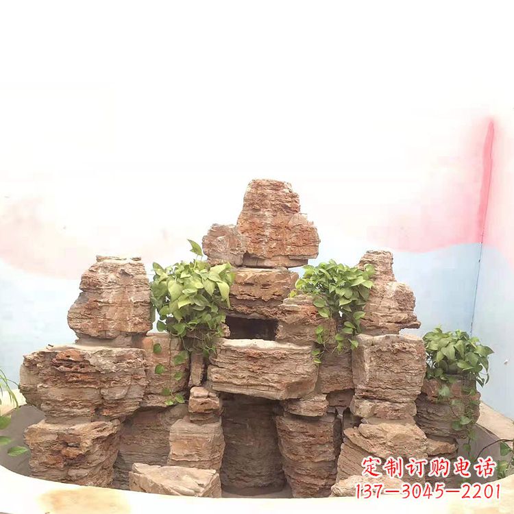 鹤壁庭院园林假山鱼池