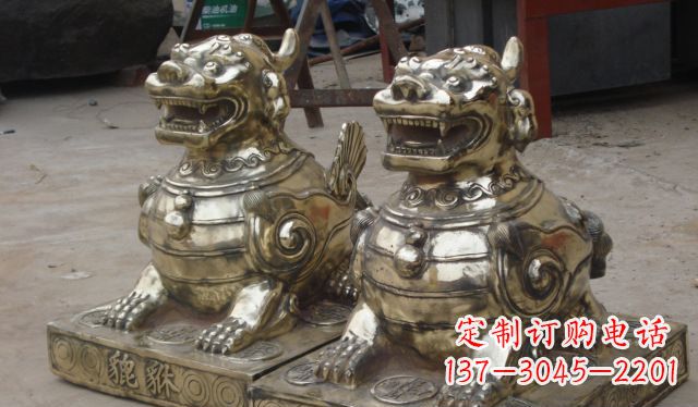 鹤壁庭院招财貔貅动物铜雕