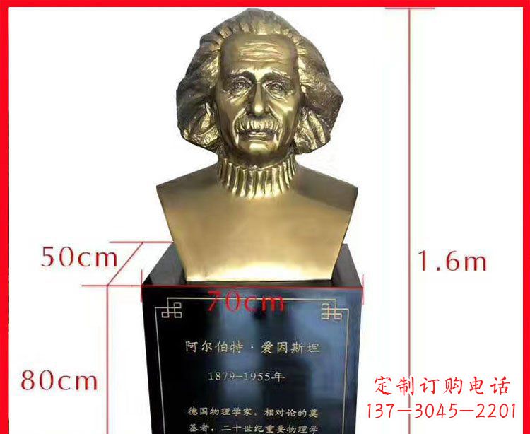 鹤壁铜雕爱因斯坦头像