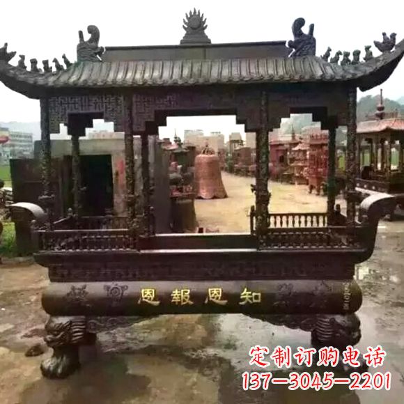 鹤壁铜雕纯铜香炉