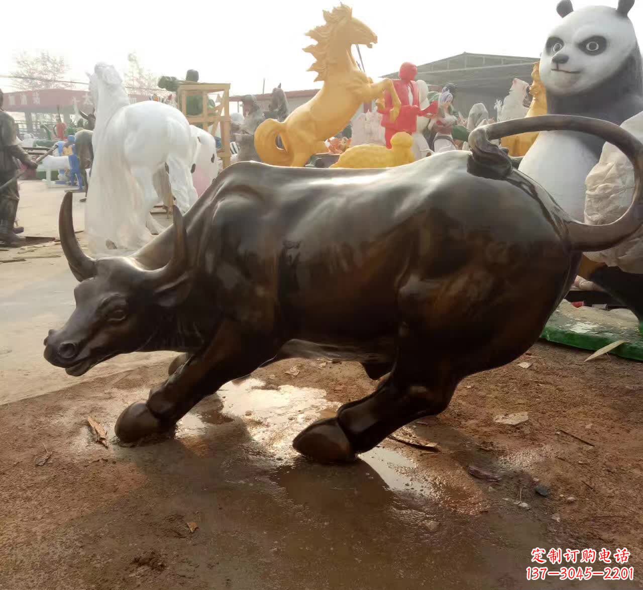 鹤壁铜雕动物牛