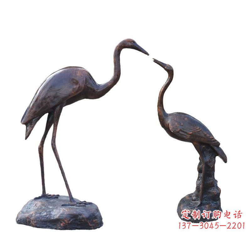 鹤壁铜雕动物仙鹤