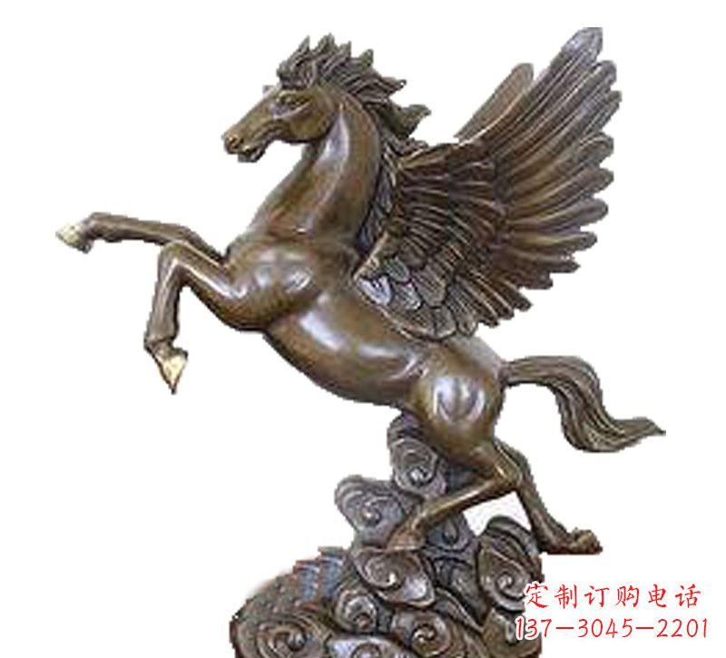 鹤壁铜雕飞黄腾达飞马