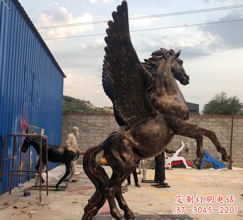 鹤壁铜雕飞马雕塑