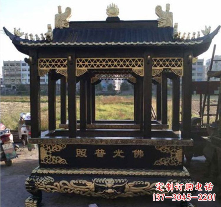 鹤壁铜雕佛光普照香炉