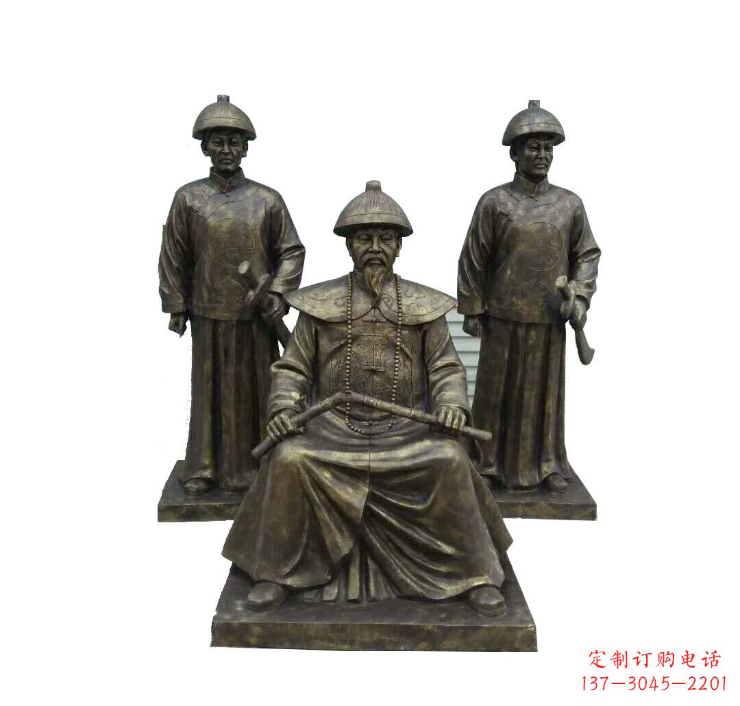鹤壁铜雕古代名人林则徐