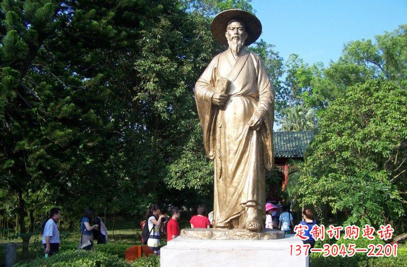鹤壁铜雕古代名人苏轼苏东坡