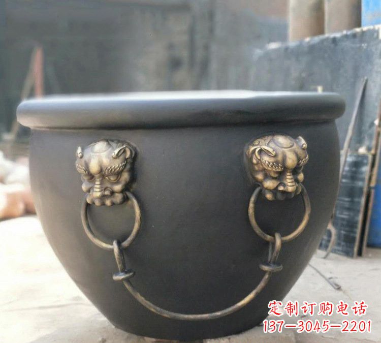鹤壁铜雕故宫水缸