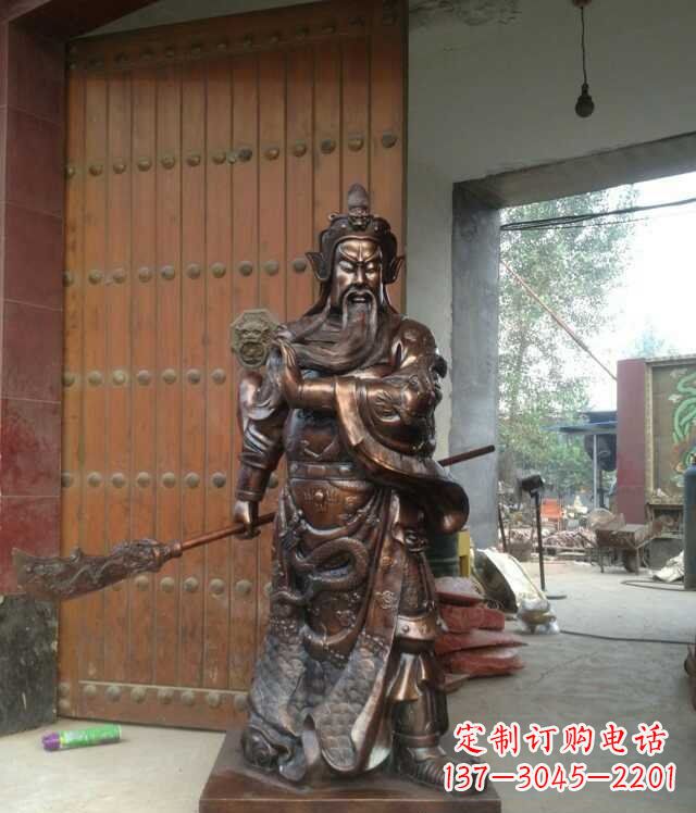 鹤壁铜雕关公像