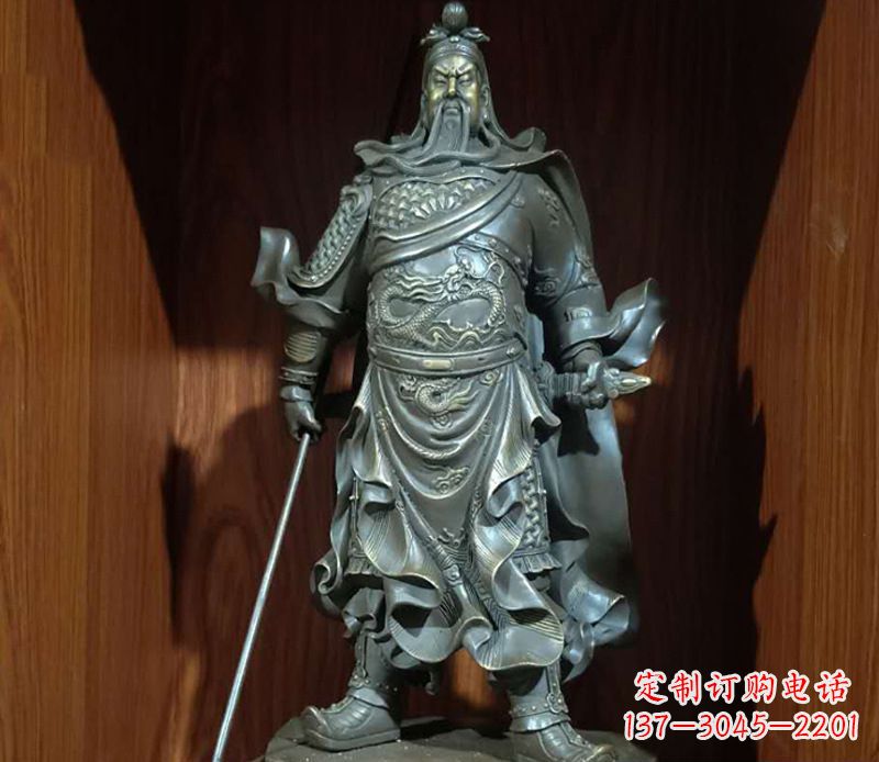 鹤壁铜雕关公人物雕塑
