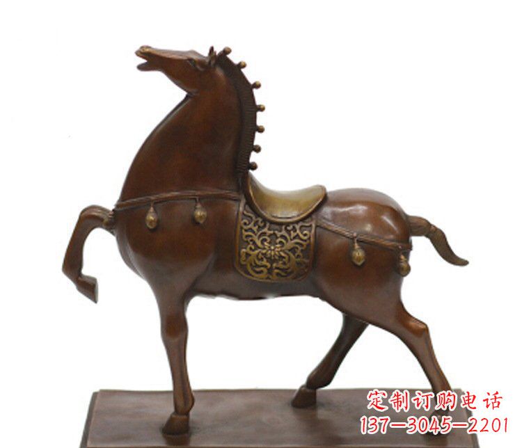 鹤壁铜雕广场动物马雕塑摆件