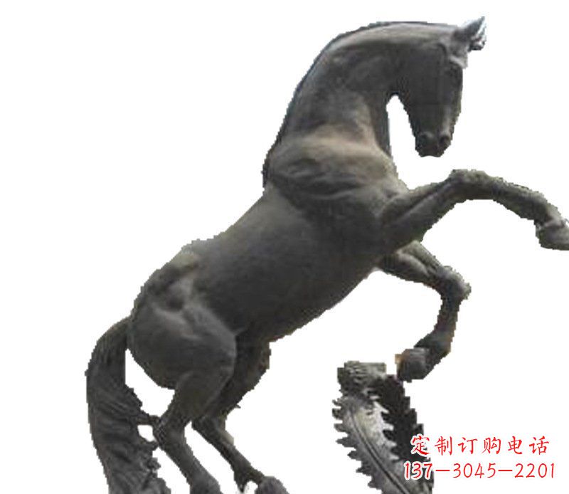 鹤壁铜雕广场街道景观摆件动物马雕塑