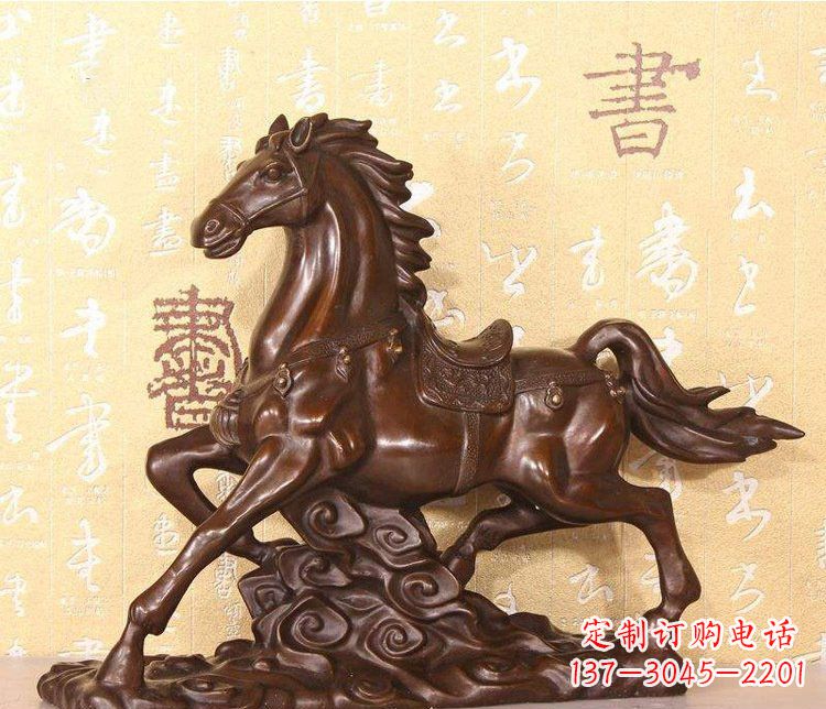 鹤壁铜雕户外园林动物马雕塑