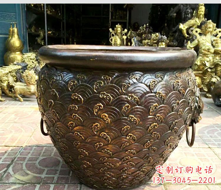 鹤壁铜雕景观花盆