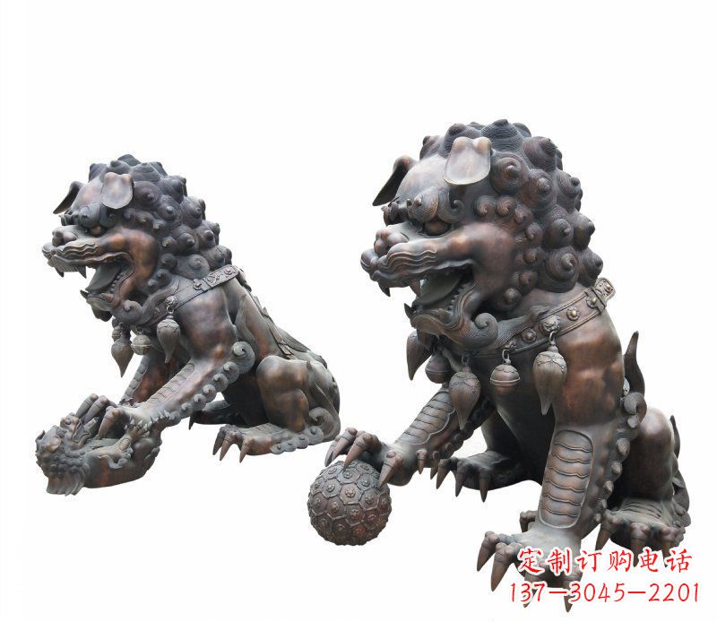 鹤壁铜雕酒店镇宅招财麒麟雕塑